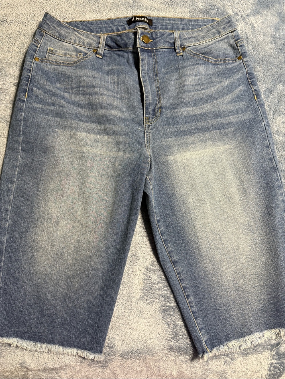 j.jeans Light Wash Denim Bermuda Shorts